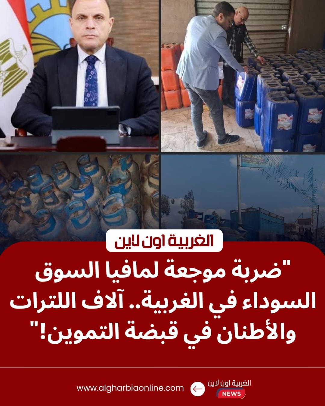 محافظ الغربية يوجه ضربات قاصمة لمافيا السوق السوداء: ضبط 6000 لتر زيت وطن أسماك مجهولة