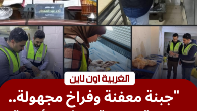 محافظ الغربية يضرب بيد من حديد: ضبط طن أغذية فاسدة في حملات مفاجئة 3 محافظ الغربية يشن حملة مكبرة لضبط أغذية فاسدة بالأسواق