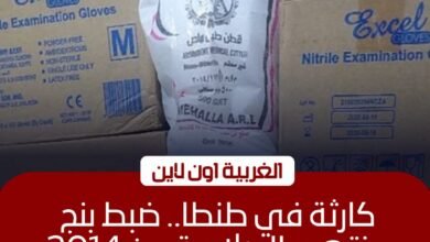 ضبط 4 آلاف عبوة "بنج" ومواد تعقيم منتهية الصلاحية بشركة في طنطا