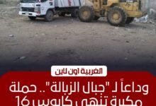 رفع 317 طن مخلفات من 16 بؤرة تاريخية بمراكز الغربية