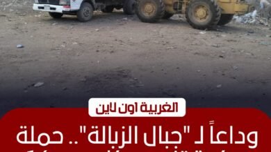 رفع 317 طن مخلفات من 16 بؤرة تاريخية بمراكز الغربية