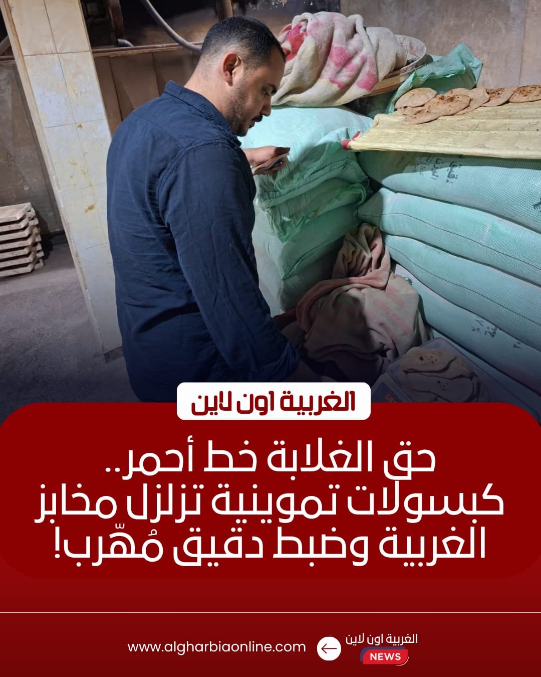 ضبط 27 مخالفة تموينية وتحرير محاضر بدقيق مدعم في الغربية