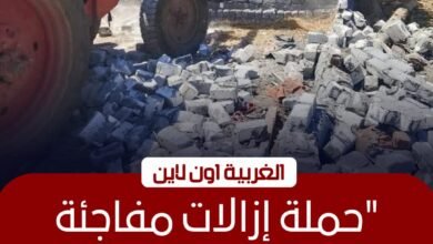 إزالة 7 حالات تعدٍ في المحلة الكبرى ضمن المرحلة الثانية للموجة 29 بالغربية