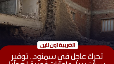 محافظ الغربية يوفر 5 شقق وإعانات عاجلة لمتضرري قرية أبو صير بسمنود