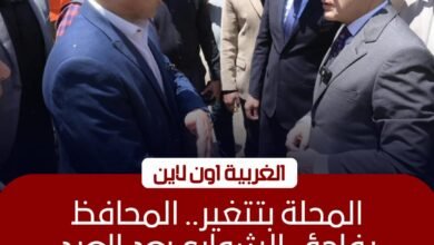 محافظ الغربية يتفقد شوارع المحلة ويوجه برفع تراكمات القمامة