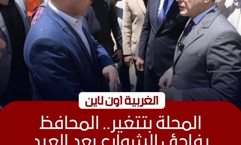 محافظ الغربية يتفقد شوارع المحلة ويوجه برفع تراكمات القمامة 1 محافظ الغربية يتفقد شوارع المحلة ويوجه برفع تراكمات القمامة