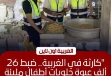 ضبط 26 ألف عبوة حلويات فاسدة داخل مصنع غير مرخص بالغربية