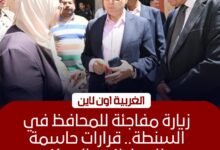 محافظ الغربية يفاجئ مركز السنطة التكنولوجي لمتابعة التصالح