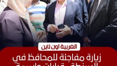 محافظ الغربية يفاجئ مركز السنطة التكنولوجي لمتابعة التصالح