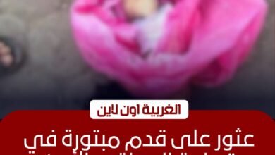 العثور على قدم مبتورة وسط القمامة في المحلة الكبرى بالغربية