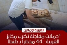 تحرير 44 محضرًا تموينيًا لمخابز مخالفة في طنطا وقطور ومراكز الغربية