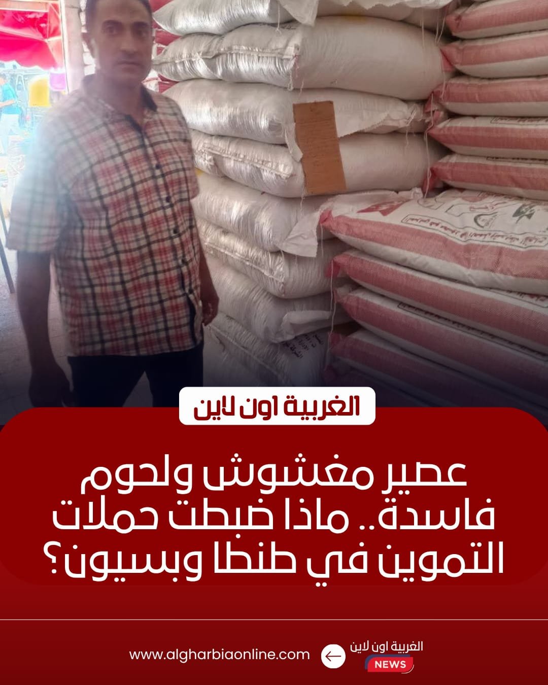 ضبط 5.6 طن سلع غذائية فاسدة في حملات تموينية مكثفة بالغربية