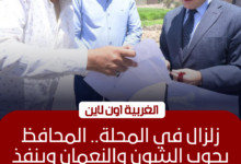 جولة لمحافظ الغربية في شوارع المحلة لمتابعة النظافة