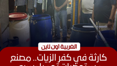ضبط مصنع تجميل سري بكفر الزيات والتحفظ على 14 ألف عبوة