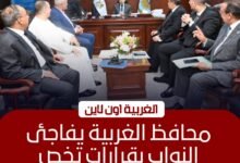 محافظ الغربية يبحث حلول أزمات المراكز والمدن مع نواب