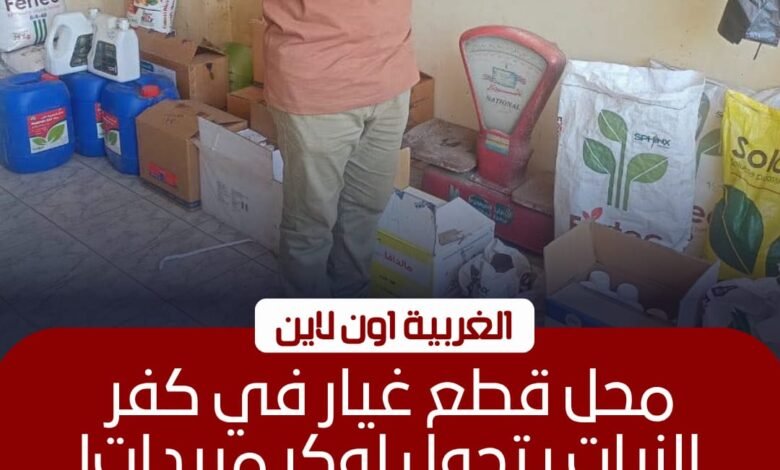 ضبط 4 أطنان سلع ومبيدات محظورة خلال حملات تموينية بالغربية 1 ضبط 4 أطنان سلع ومبيدات محظورة خلال حملات تموينية بالغربية