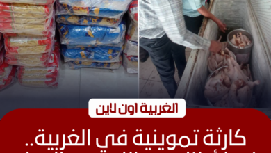 تموين الغربية يضبط 3.5 طن سلع ولحوم مجهولة المصدر
