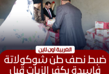 ضبط نصف طن شيكولاتة فاسدة داخل مخزن غير مرخص بكفر الزيات