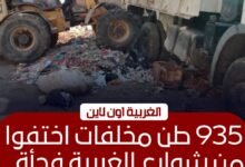 رفع 935 طن مخلفات وتراكمات تاريخية بمراكز الغربية