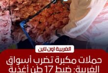 ضبط 18 طن لحوم فاسدة وتحرير 109 محاضر بالغربية
