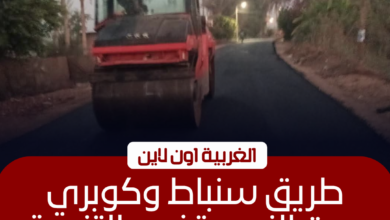 محافظ الغربية يتابع رصف طريق سنباط بزفتى بطول 2.5 كم 2 محافظ الغربية يتابع رصف طريق سنباط بزفتى بطول 2.5 كم