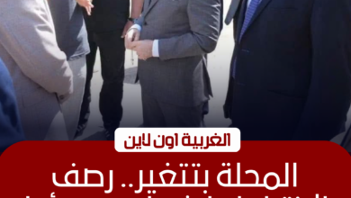 تطوير شوارع المحلة الكبرى ورصفها بالإنترلوك في جولة لمحافظة الغربية