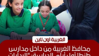 انطلاق العام الدراسي في الغربية.. جولة للمحافظ للاطمئنان على المدارس