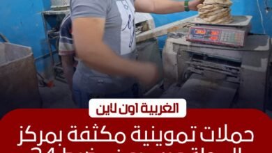 تحرير 24 محضرًا تموينيًا لمخابز بسيون والمحلة في الغربية
